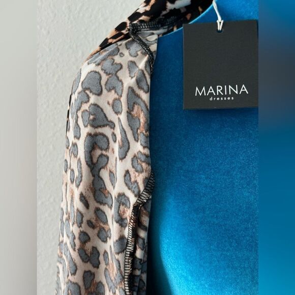 Leopard Print Open Cardigan Top and black pant - Picture 7 of 8